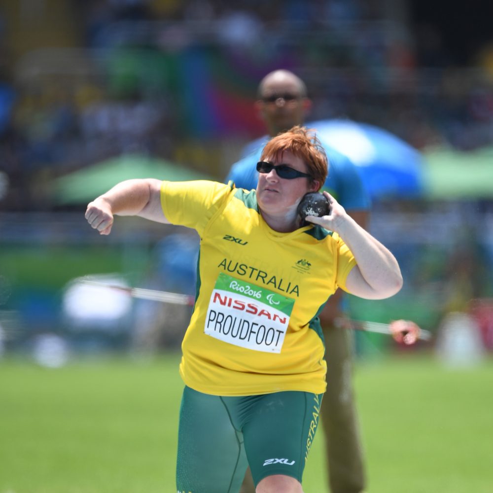 Female Para-athlete Shotput Katherine Proudfoot