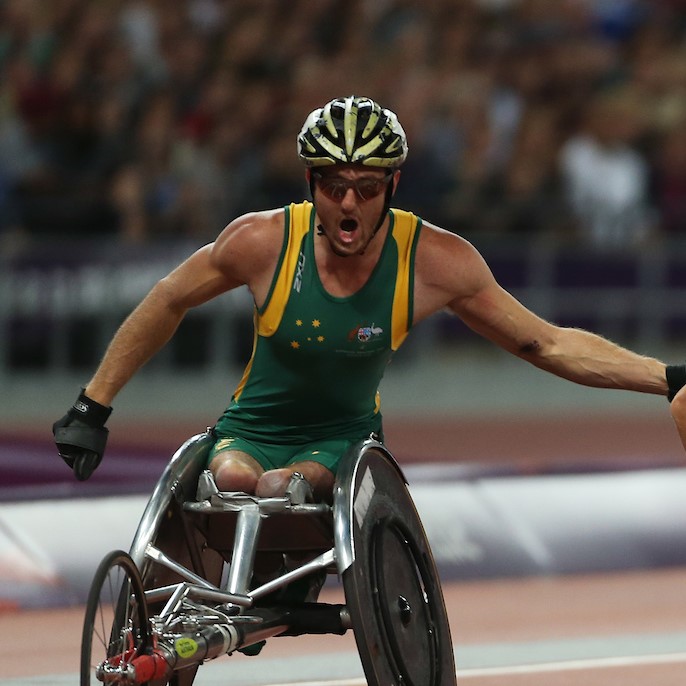 Male Para-athlete wheelchair user