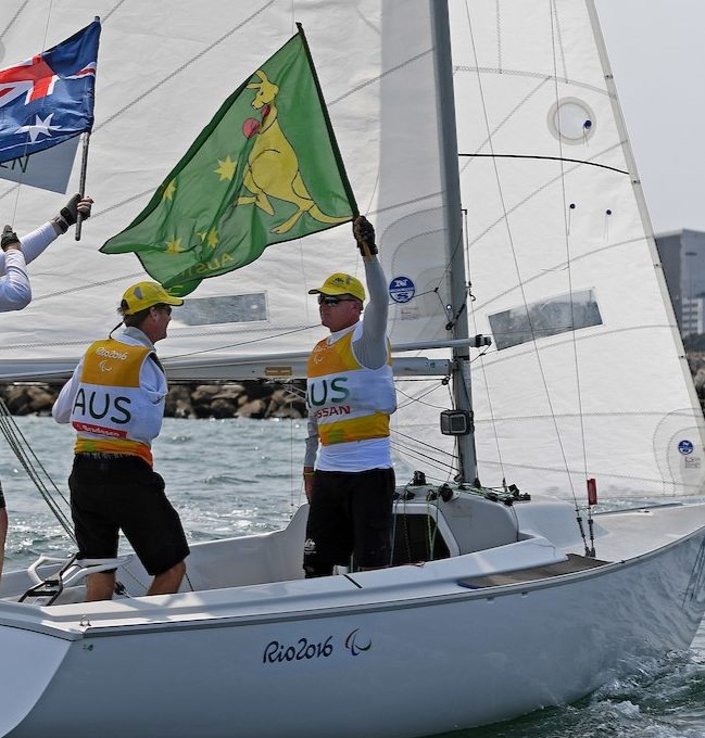 Russell Boaden and team Sailing in the 2016 Rio Paralympic Games Representing Australia