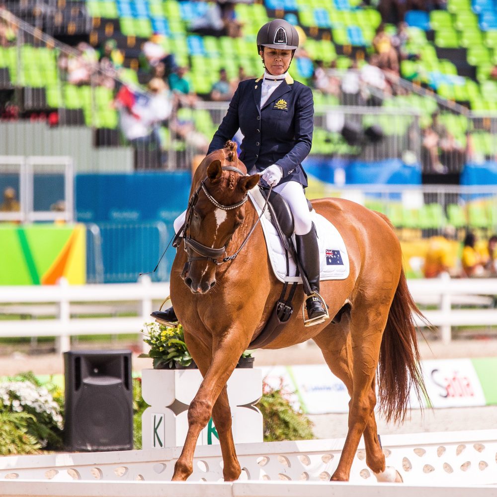 Female Para-Equestrian Katie Umback in the 2016 Rio Paralympic Games