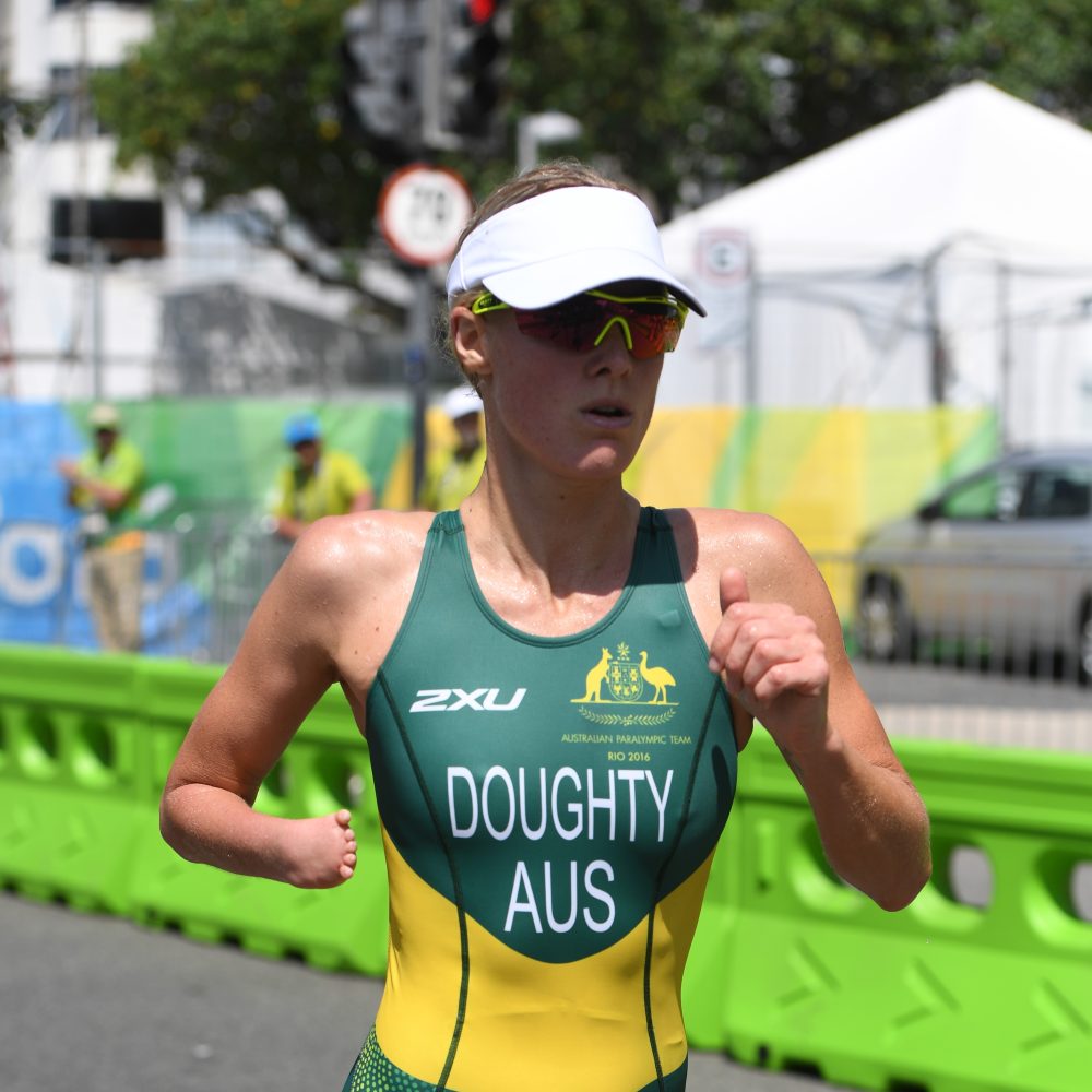 Female Para-triathlete Kate Naess (Doughty)