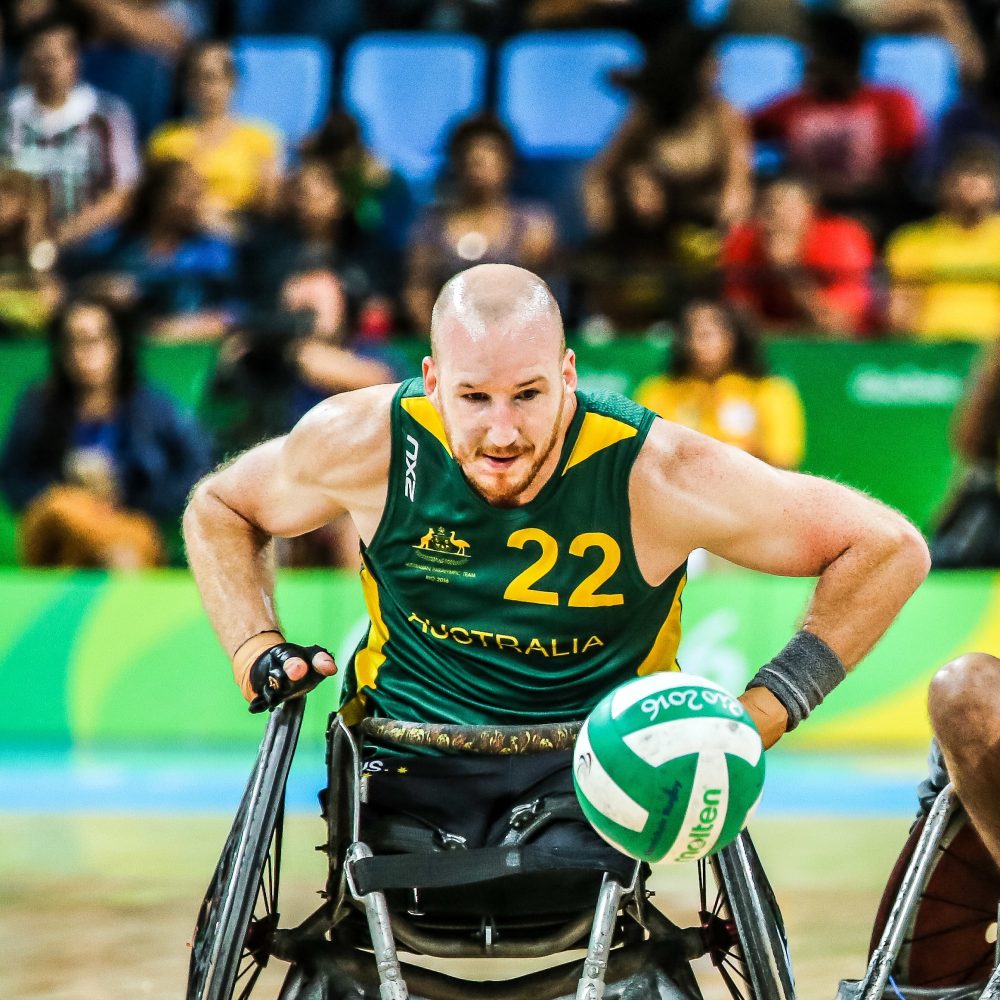 Male Paralympic Wheelchair Rugby Player