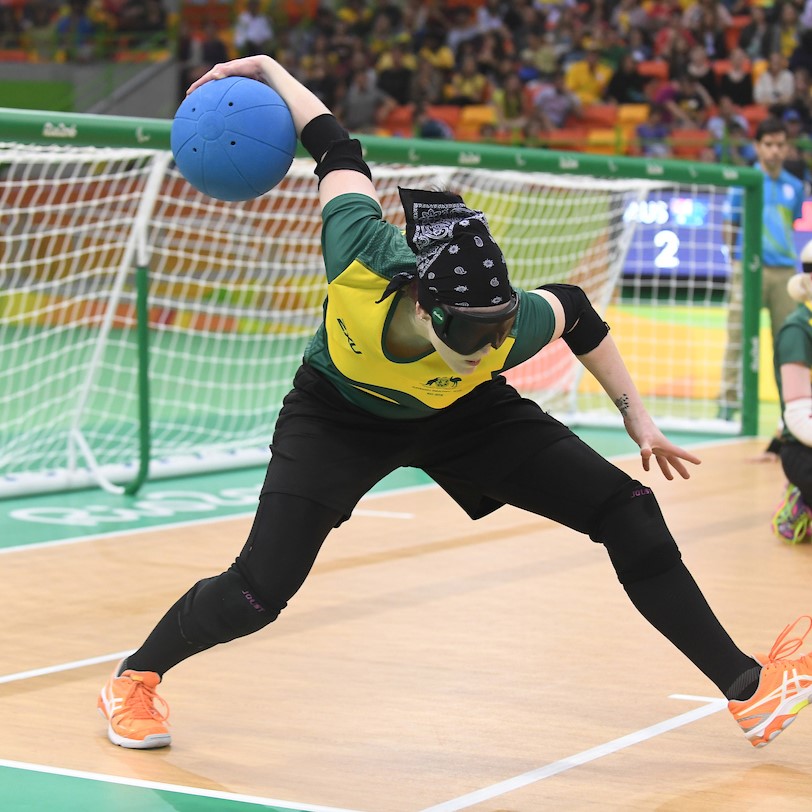 Female Paralympic Goalball Para-Athlete