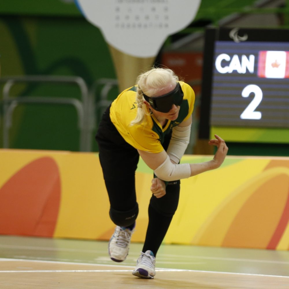 Female Goalball Paralympian