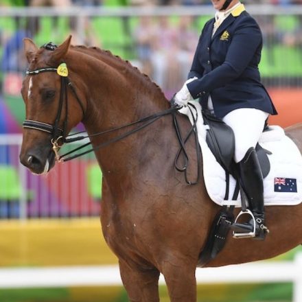 Equestrian Lisa Martin finishes in fourth place