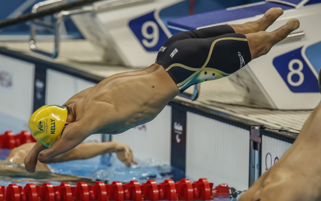 The evening swimming finals for Day 7 at the Olympic Aquatics Stadium