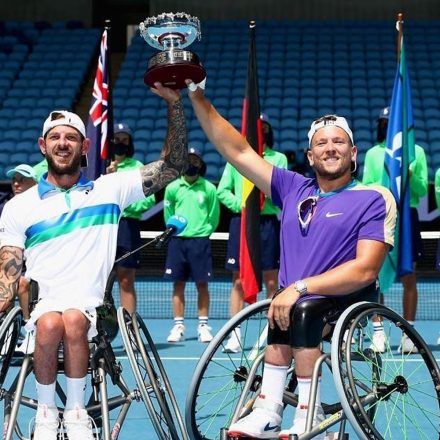 Alcott and Davidson celebrate fourth Australian Open triumph