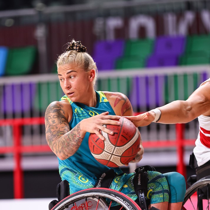 Female Wheelchair Basketball Para-athlete