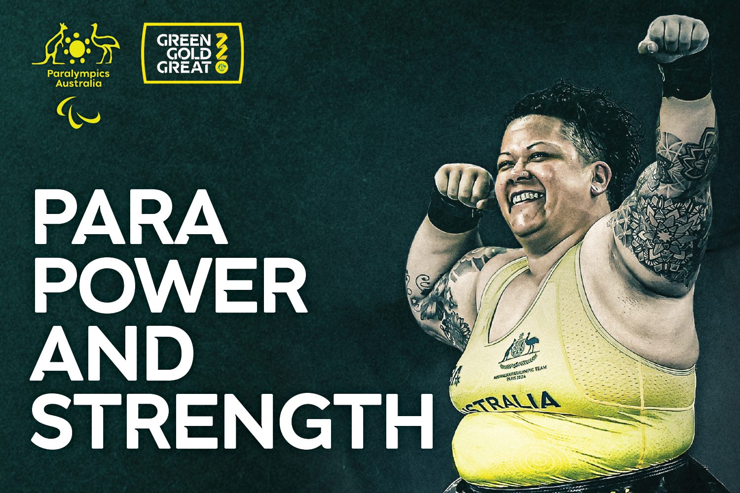 Text: Parapower and Strenght. Featuring Hani Watson.